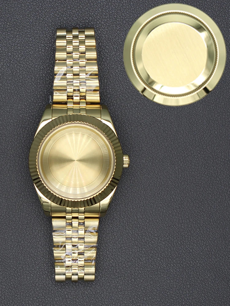 36/40mm Watch Case Sapphire Glass For nh35 nh36 Miyota 8215 28.5mm Dial Datejust