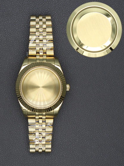 36/40mm Watch Case Sapphire Glass For nh35 nh36 Miyota 8215 28.5mm Dial Datejust