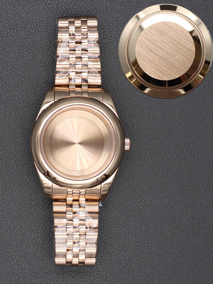 36/40mm Watch Case Sapphire Crystal For Nh35 NH36 Miyota 8215 28.5mm Dial Oyster
