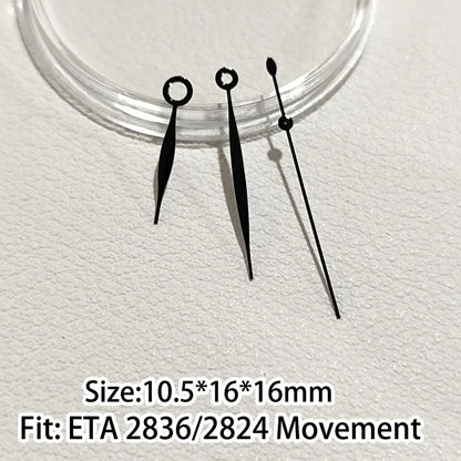 Modified Green Luminous Watch Hands Fit  ETA 2836 2824  Multiple Styles