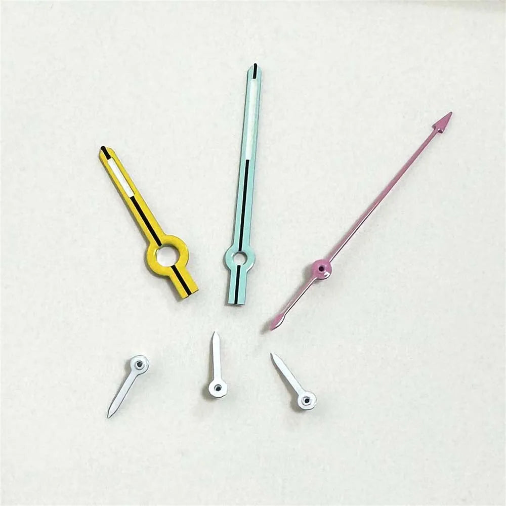 6 Pins Watch Hands Fit for VK63 Quartz Movement Replacement Green Luminous