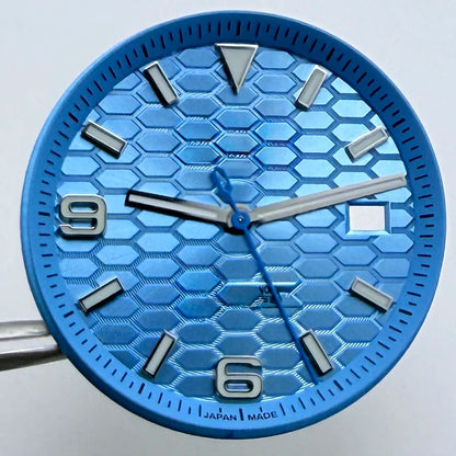 39.5mm Land-Dwellwe Steel Watch Case+Strap Sapphire Glass 33.8mm Dial Fit NH35