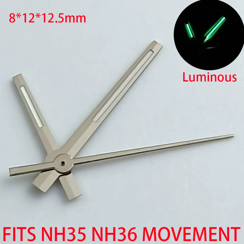 Watch Accessories Pointer NH 35 NH36 Hands Green/Blue Super Luminous Suitable For NH 35 NH36 Movement