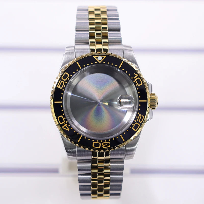 40mm Watch Case Sapphire Glass For Nh35 Nh34 Nh36 Nh72 2824 Miyota 8215 SUB GMT