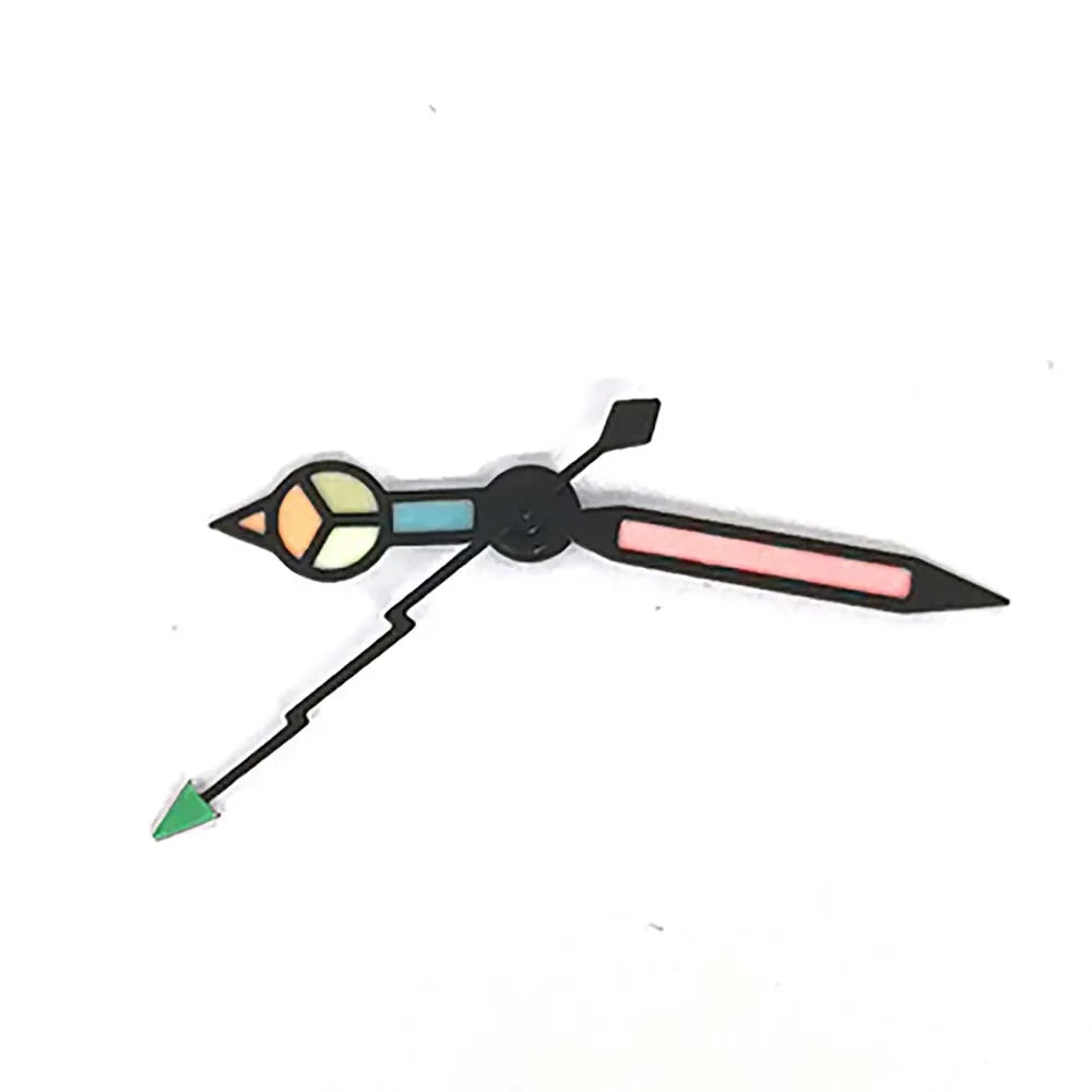 3Pins Green Luminous Watch Hands for NH35/NH36/4R/7S Modified Lightning Pointers