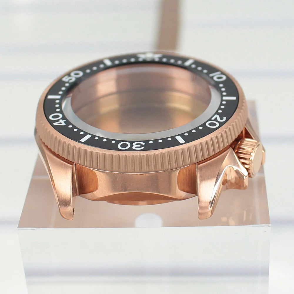 38mm Watch Case with Ceramic Bezel Sapphire Glass For NH35 NH36 Movement Mod Skx