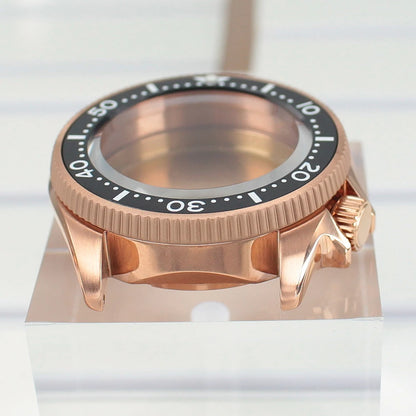 38mm Watch Case with Ceramic Bezel Sapphire Glass For NH35 NH36 Movement Mod Skx