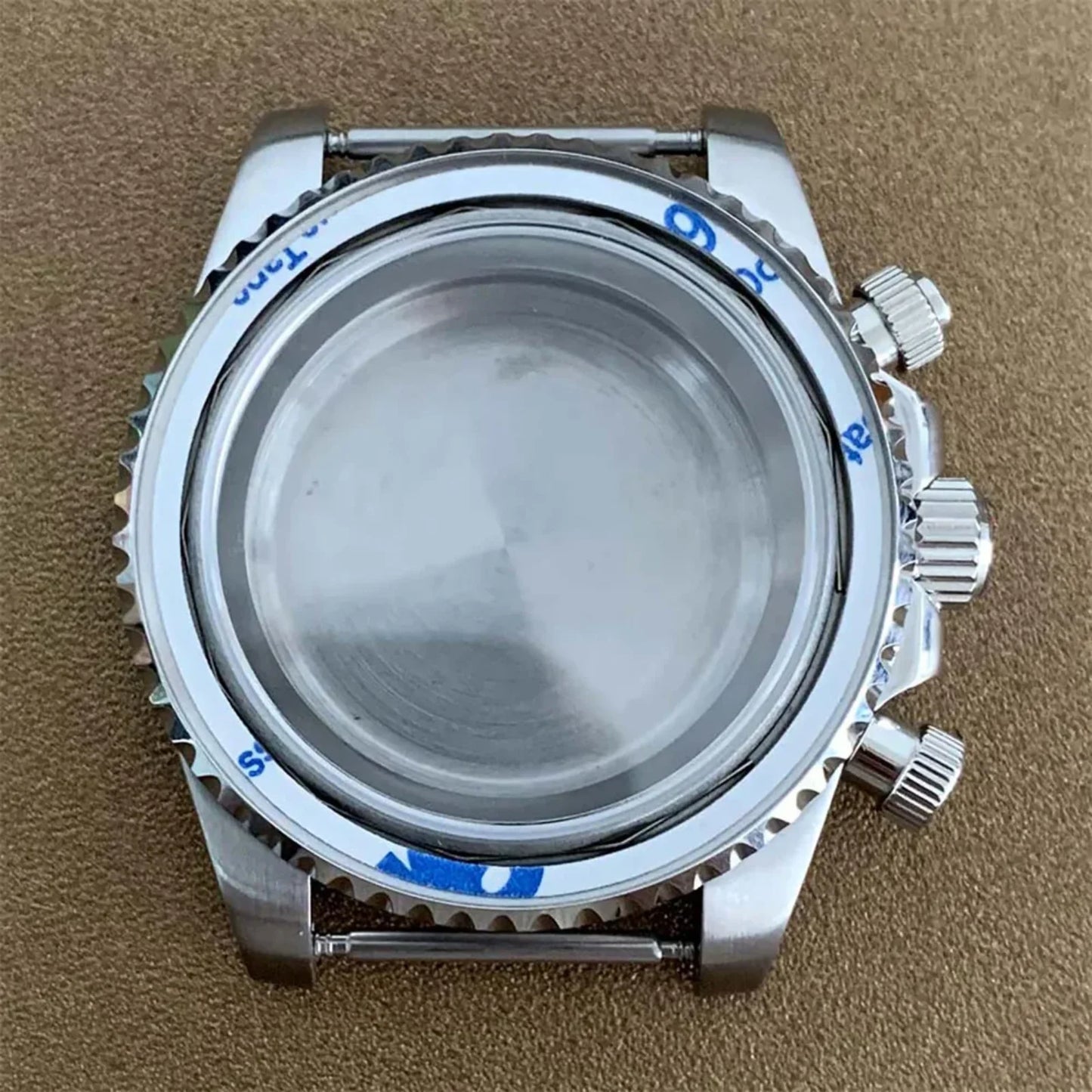 40MM 316L Stainless Steel Case Sapphire Glass Watch Case for VK63 Movement