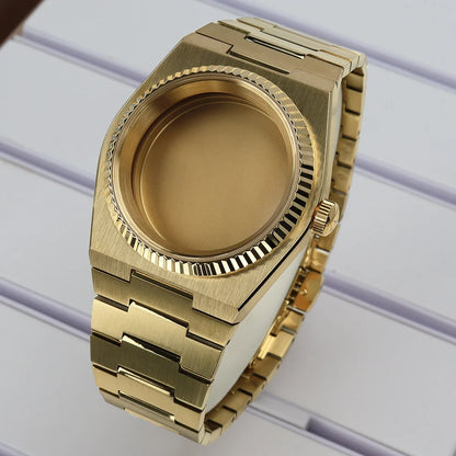 40mm Watch Case Fluted Bezel For PRX Super Player Mod NH35 NH36 NH38 NH34 4R36