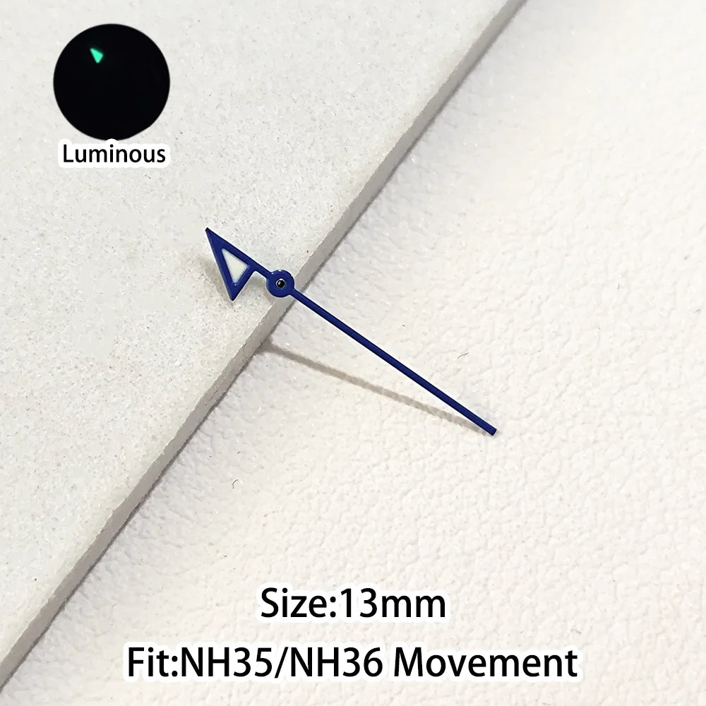 Green/Blue Green Luminous Watch Hands Fit NH35 NH36 Personalized Second Hand