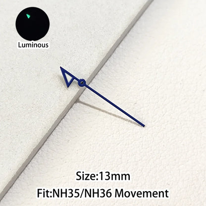 Green/Blue Green Luminous Watch Hands Fit NH35 NH36 Personalized Second Hand