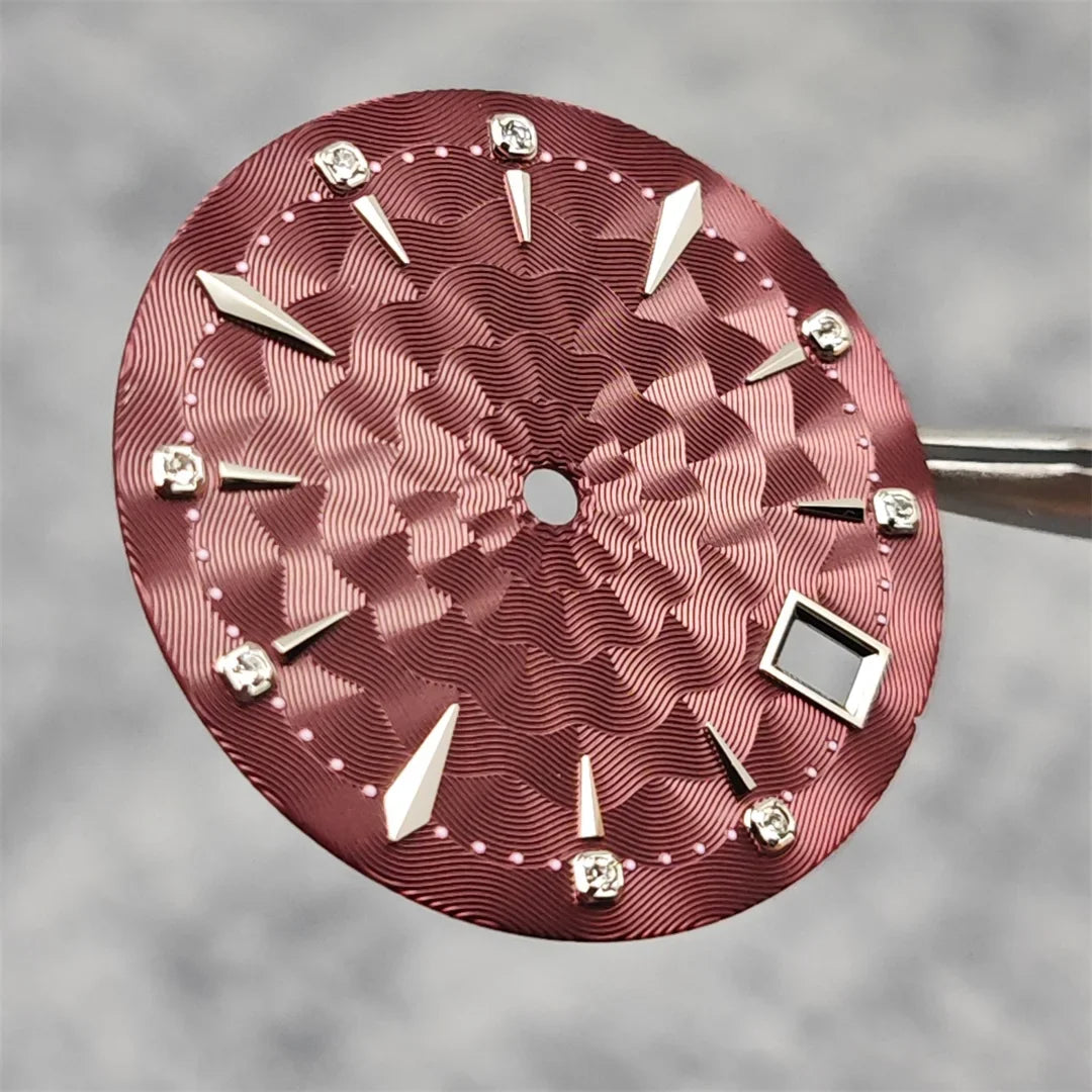 33mm Bubble Crystal Women's Cocktail Steel Watch Case for NH35/NH36/4R35A/4R36A
