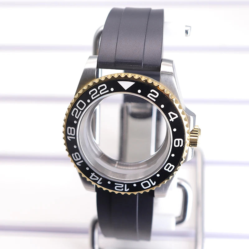 40mm Watch Case Set For GMT SUB Yacht NH34 NH35 NH36 NH39 8215 Eta2824 PT5000