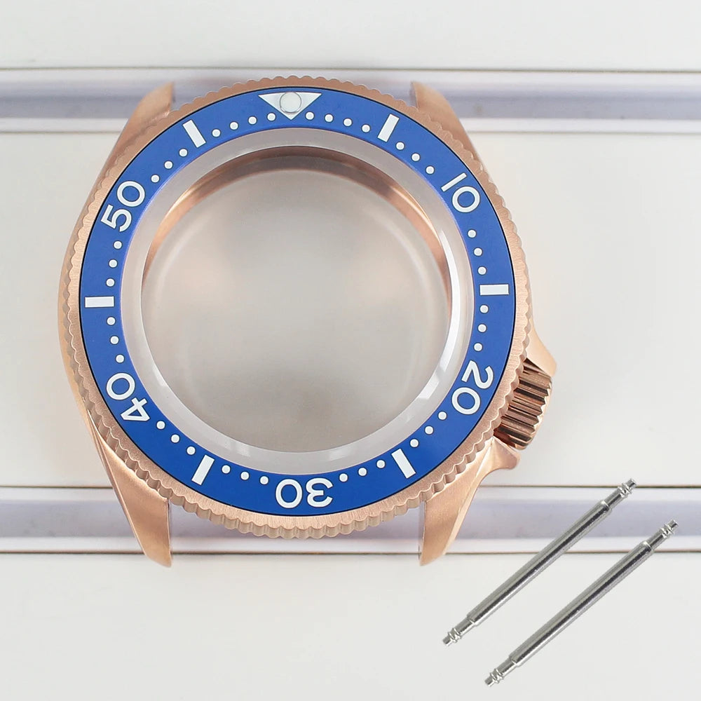38mm Watch Case with Ceramic Bezel Sapphire Glass For NH35 NH36 Movement Mod Skx