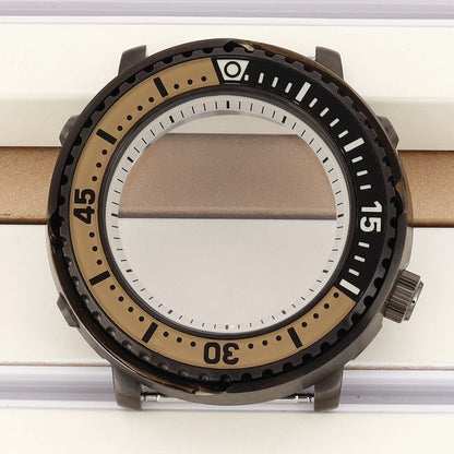 43mm Watch Case For NH34 NH35 NH36 NH38 Tuna Sapphire Crystal Luminous Bezel