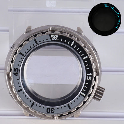 47mm Steel Watch Case C3 Bezel For NH35 NH36 NH38 Tuna Can Mod 200M Waterproof