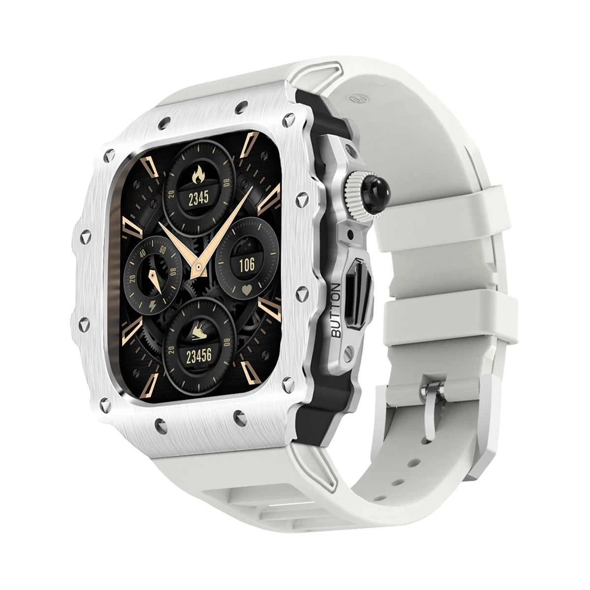 Luxury Kit for Apple Watch 10 46MM Stainless Steel Case IWatch Series 9 8 7 6 5