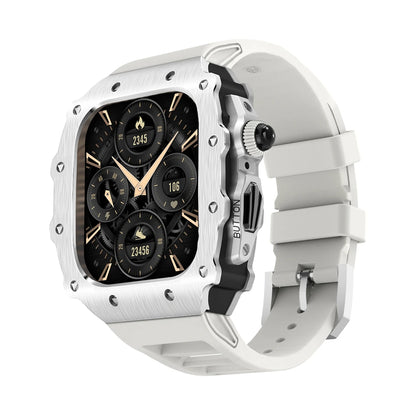 Luxury Kit for Apple Watch 10 46MM Stainless Steel Case IWatch Series 9 8 7 6 5