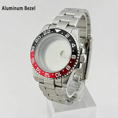 40mm Watch Case Ceramic Bezel SUB Bidirectional Rotating Bezel For NH34 GMT