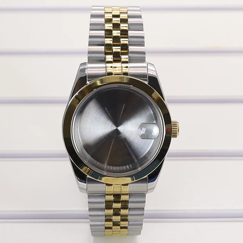 36/39mm Watch Case Bevel Edge Bezel Sapphire Glass For NH35 NH36 NH38 Miyota8215