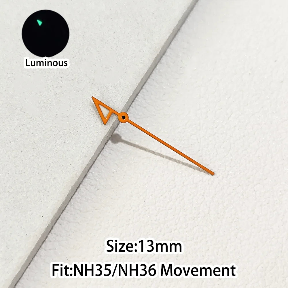 Green/Blue Green Luminous Watch Hands Fit NH35 NH36 Personalized Second Hand