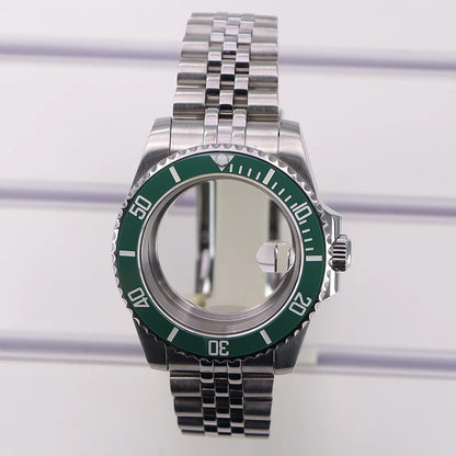 40mm Watch Case Ceramic Bezel Sapphire For Nh35 Nh36 Nh34 Sub Eta2824 Miyota8215