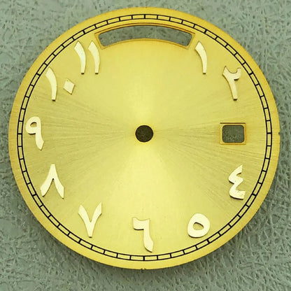 Modified 31mm Arabic Dual Calendar Watch Dial Suitable For 8285 Movement