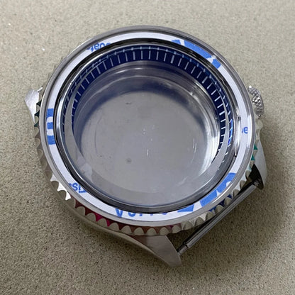 41.5MM Watch Case with Black Chapter Ring+Bezel SKX007 Set for NH35/NH36/4R