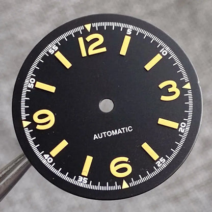29mm Black Luminous Dial Fit 50-Fathoms Style NH35 NH36 2824  SKX007 movement