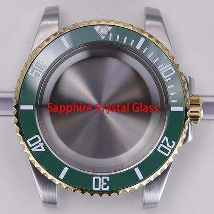 40mm Watch Case Sapphire For NH35 NH36 Eta2824 8215 Case 28.5mm Dial Submariner