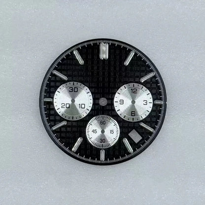 31.8mm Mechanical Timer Watch Dial And Hands Suitable For VK63 Quartz Movement