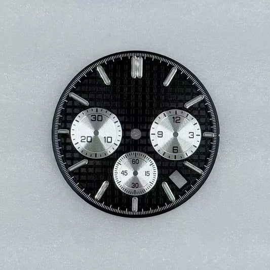 31.8mm Mechanical Timer Watch Dial And Hands Suitable For VK63 Quartz Movement