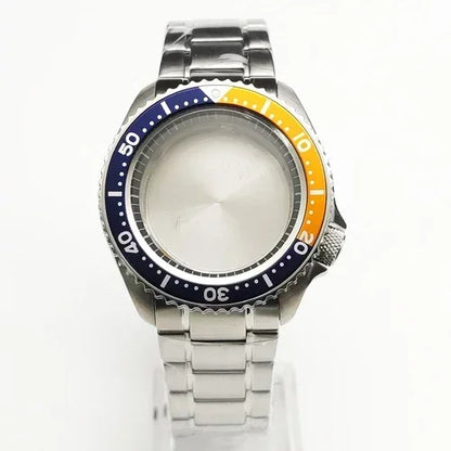 42mm Watch Case+ Strap Set SKX007 Case with Chapter Ring Sapphire for NH35 NH36