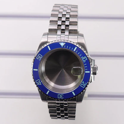 40mm Watch Case Sapphire Glass For Nh35/36/34 Eta2824 8215 C3 Bezel Submariner