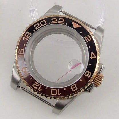 40mm Ceramic Bezel Watch Case Fit NH34 NH35 NH36 2824 2836 Miyota 8215 8205