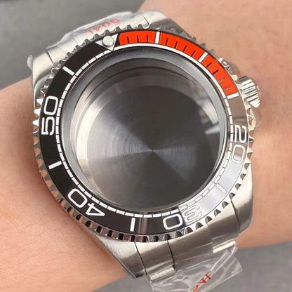 43mm Watch Case with Sapphire Fit DEEP Sea Homage for NH34/35/36 ETA 2824 2836