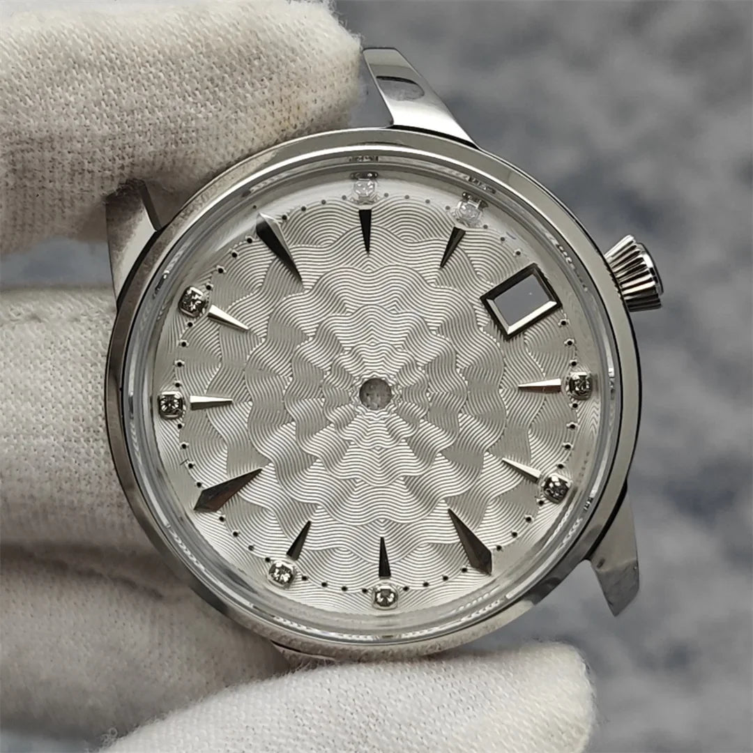 33mm Bubble Crystal Women's Cocktail Steel Watch Case for NH35/NH36/4R35A/4R36A