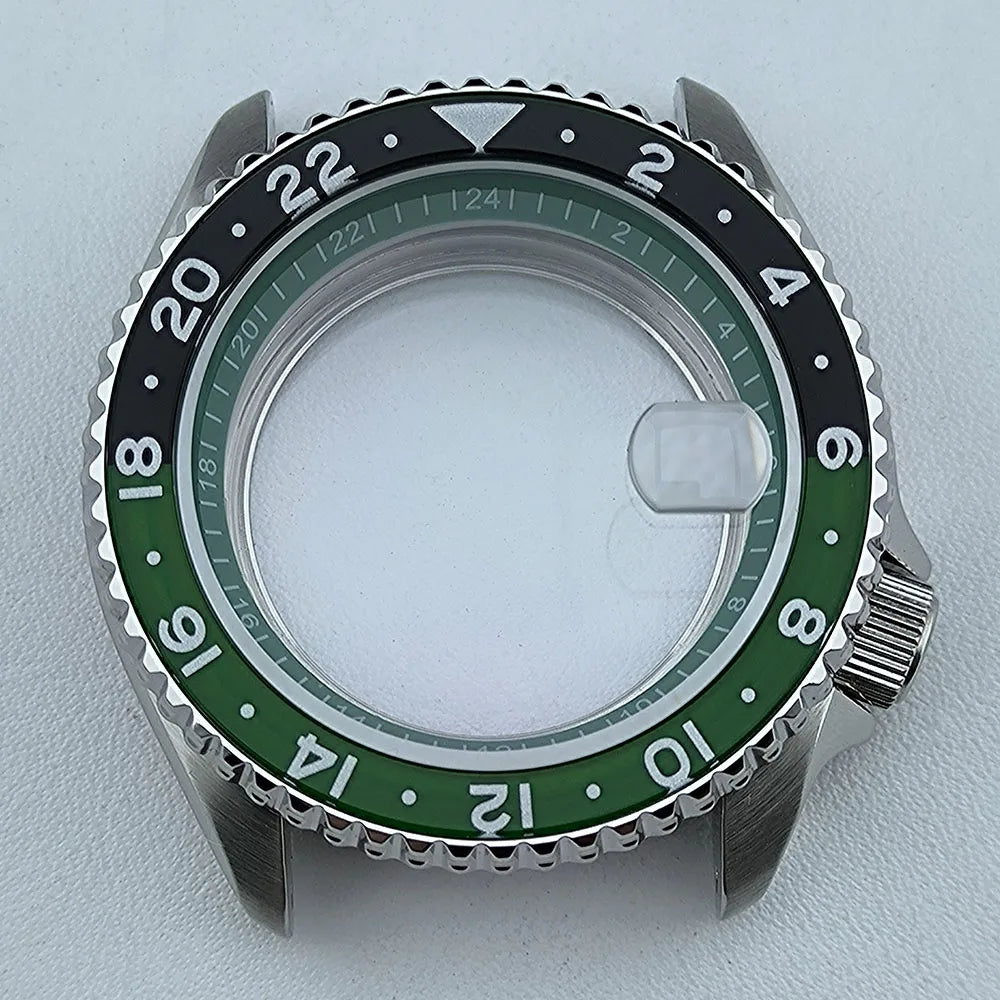 316L Stainless Steel Watch Case with Bezel for NH35 NH34 Movement Fit 28.5mm Dial