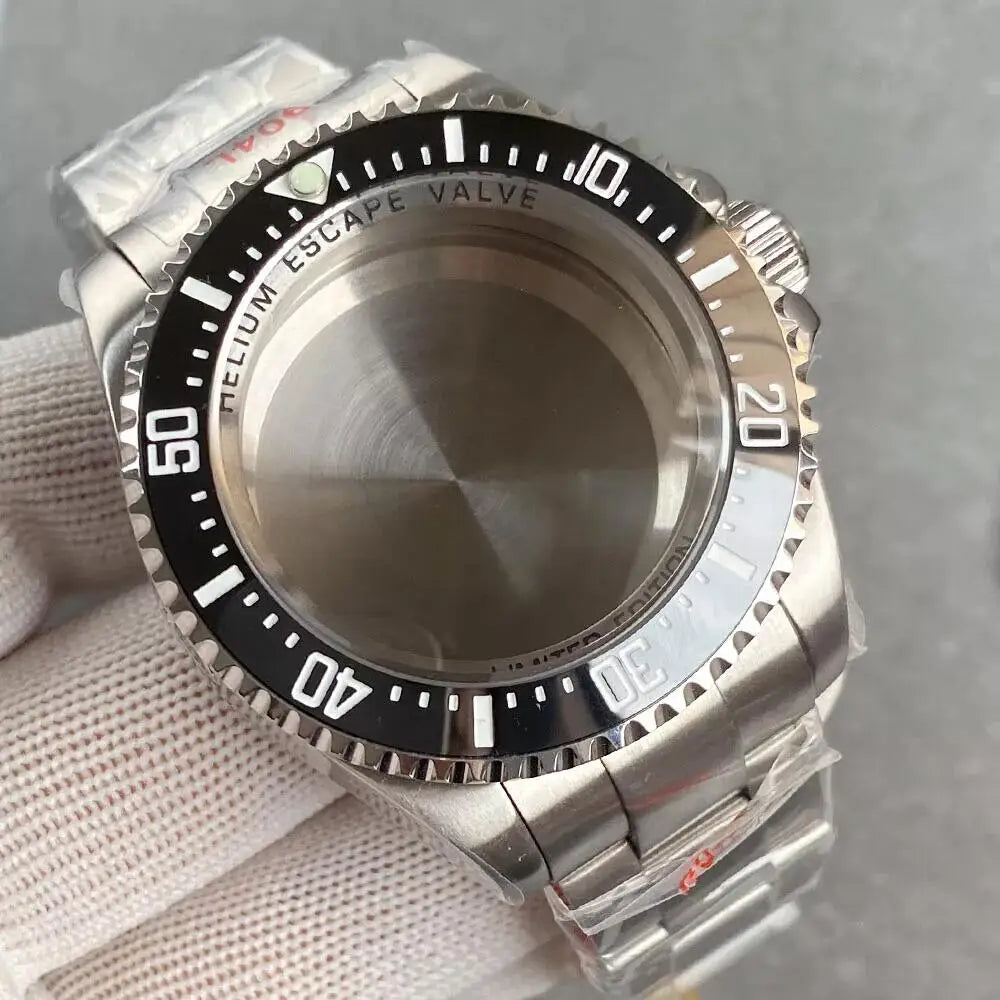 43mm Watch Case with Sapphire Fit DEEP Sea Homage for NH34/35/36 ETA 2824 2836