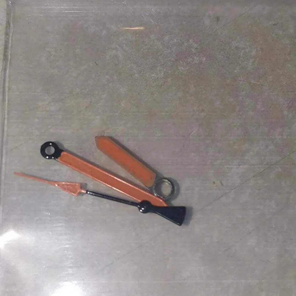 Black Orange Watch Hands Fit for NH35 NH36 Movement Orange Luminous Modified