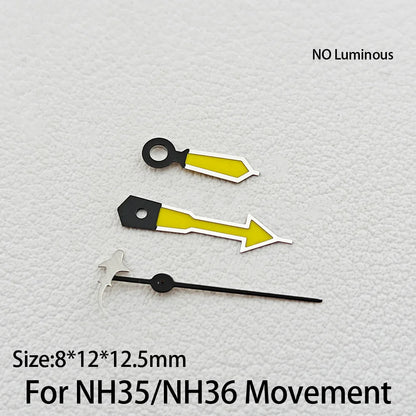 For NH35/NH36 Hands Marine Life Shape Series C3 Green Luminous Dolphin/Mermaid