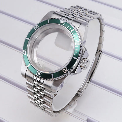 38mm Diving Steel Watch Case Sapphire For NH35 NH36 NH34/38 NH70 For Retro SUB