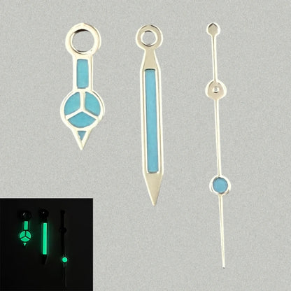 Modified Candy Color Green/Yellow Luminous Watch Hands for NH35/NH36/4R/7S