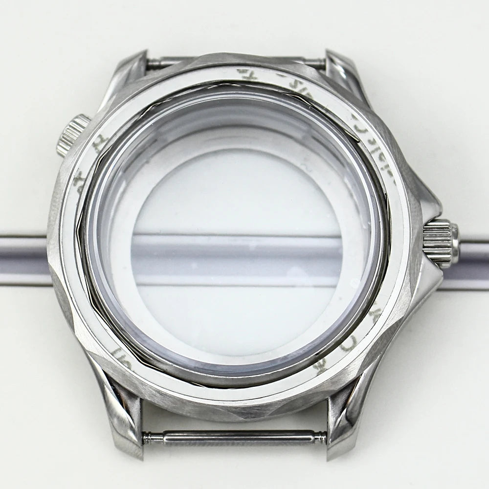 41mm Watch Case Strap Waterproof for Seamaster NH34 NH35 NH36 fit 30.5mm Dial