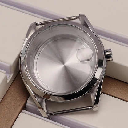 39mm Watch Cases Bevel Edge Polished Bezel For NH34 NH35 NH36 NH38 4R36