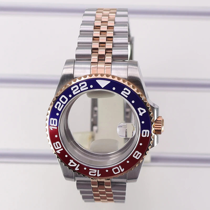 40mm Watch Case Sapphire Glass For Nh35 Nh36 Nh34/38 Eta2824 Miyota8215 GMT