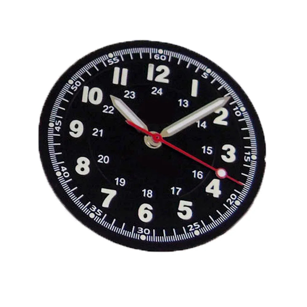 Pilot 29mm Nologo black and silver dial face for NH35 NH36 vintage diver watch mod parts