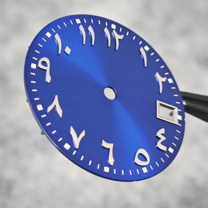 28.5mm Watch Dial Arabic Numeral with Single Calendar for NH70 / NH35 / NH36