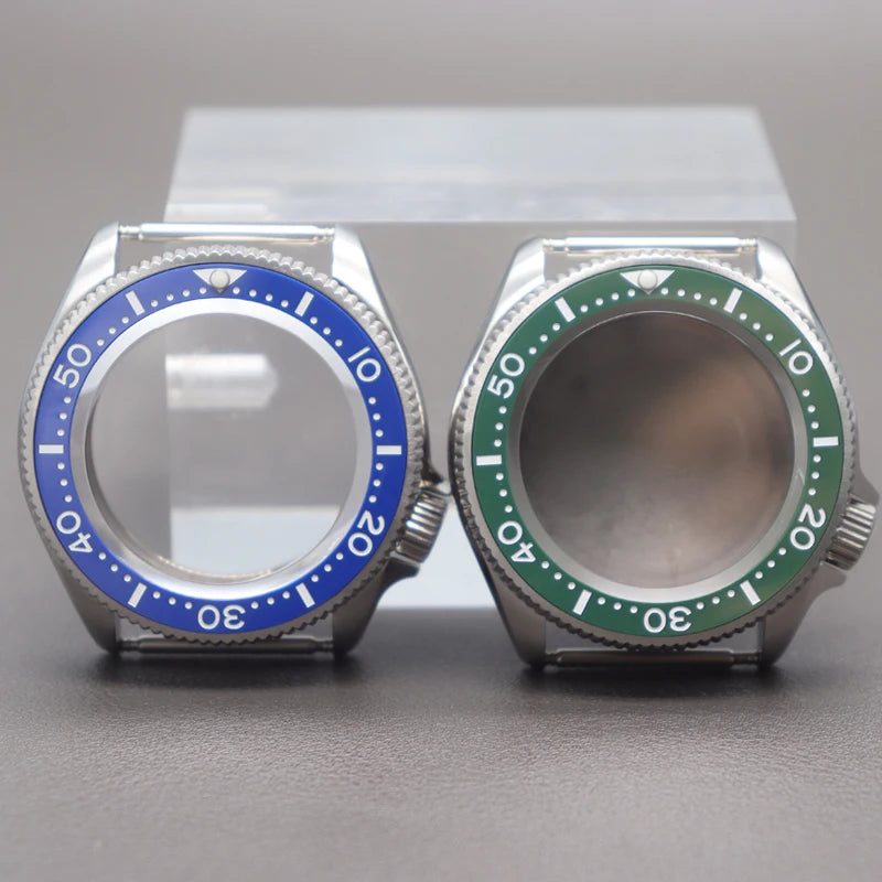 38mm Watch Case Mod Sapphire For Skx013 NH35/36 4R36 Multicolor Ceramic Bezel