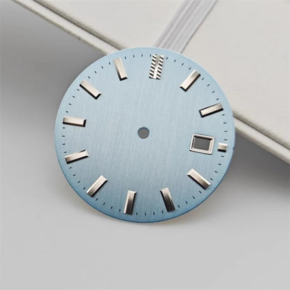 32.5mm Dial Vertical Line Texture Surface Single Calendar Date No Lume for NH35